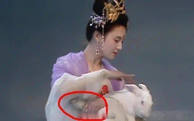 《西游记》中，嫦娥抱玉兔原来是这样抱的，我承认当年我只顾看嫦娥了[doge][d