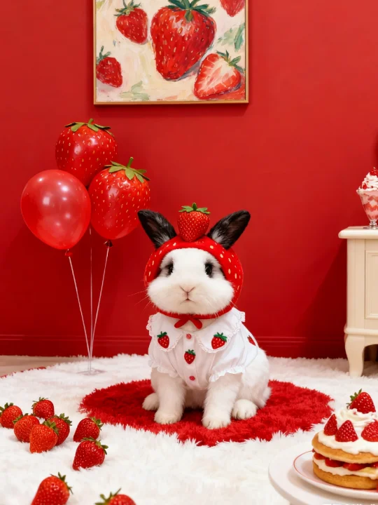 今天是草莓味的兔兔和狗狗