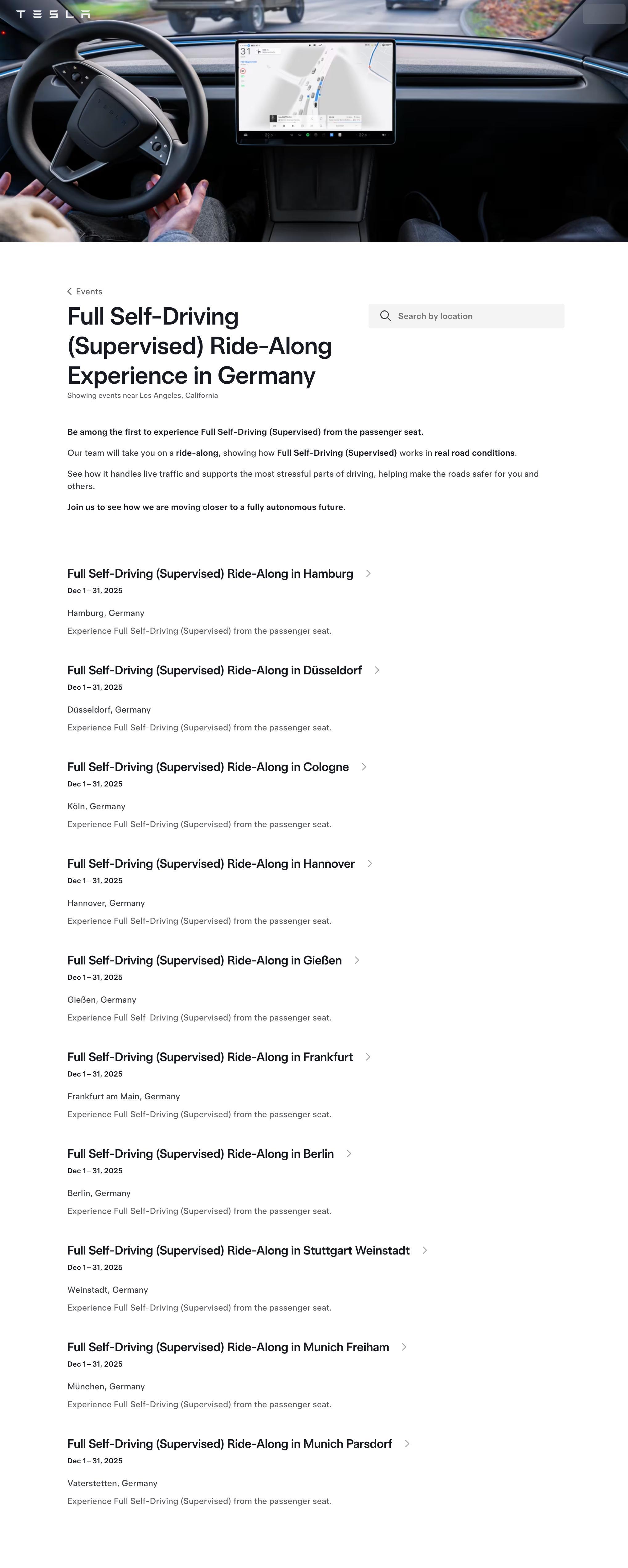 给特斯拉逼成啥样了。。。特斯拉在德国、法国和意大利推出 FSD 试乘活动，让用户