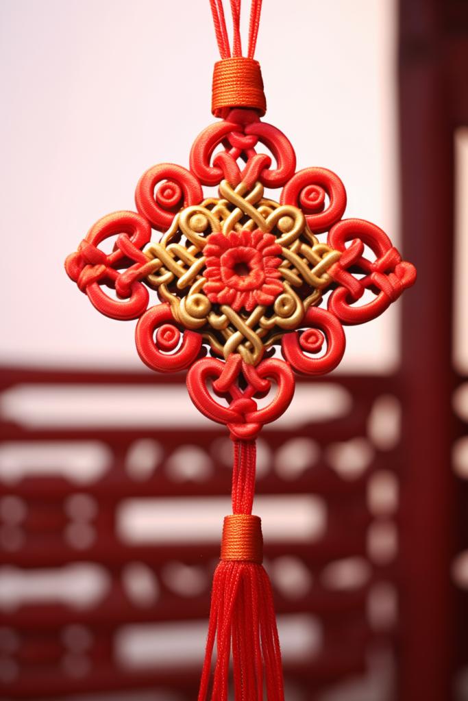 如意中国结
文/冯继兴

岁华织梦逐痕生，一缕红丝绕指萦。
绾系红绳千千念，心花