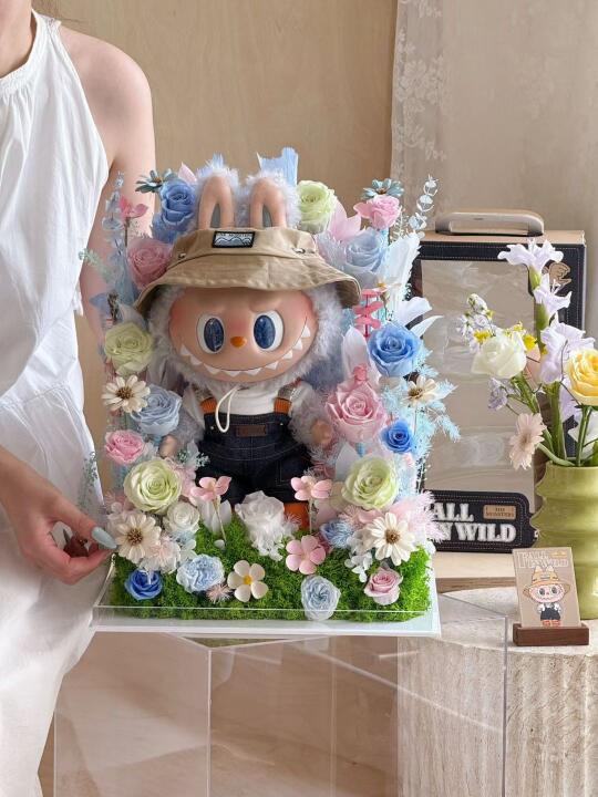 株洲花店/毛绒玩具花盒💐 拉布布春野花园