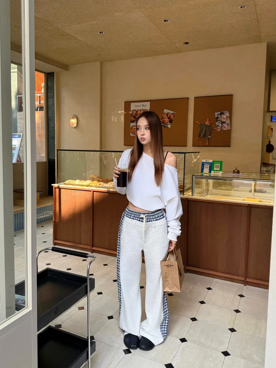 喜欢今天的慵懒时髦感🤍