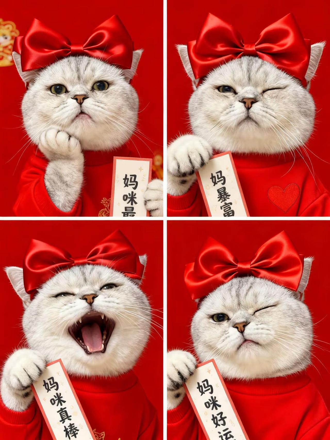 马年萌宠贺岁 家有宠猫 猫咪大明星 铲屎官的戏精猫咪