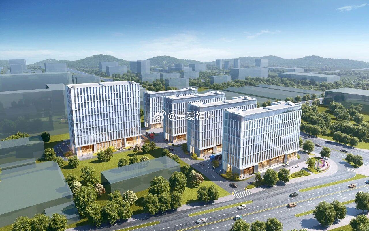 晋安福兴开发区的 闽西南福州光电e谷项目设计效果图 