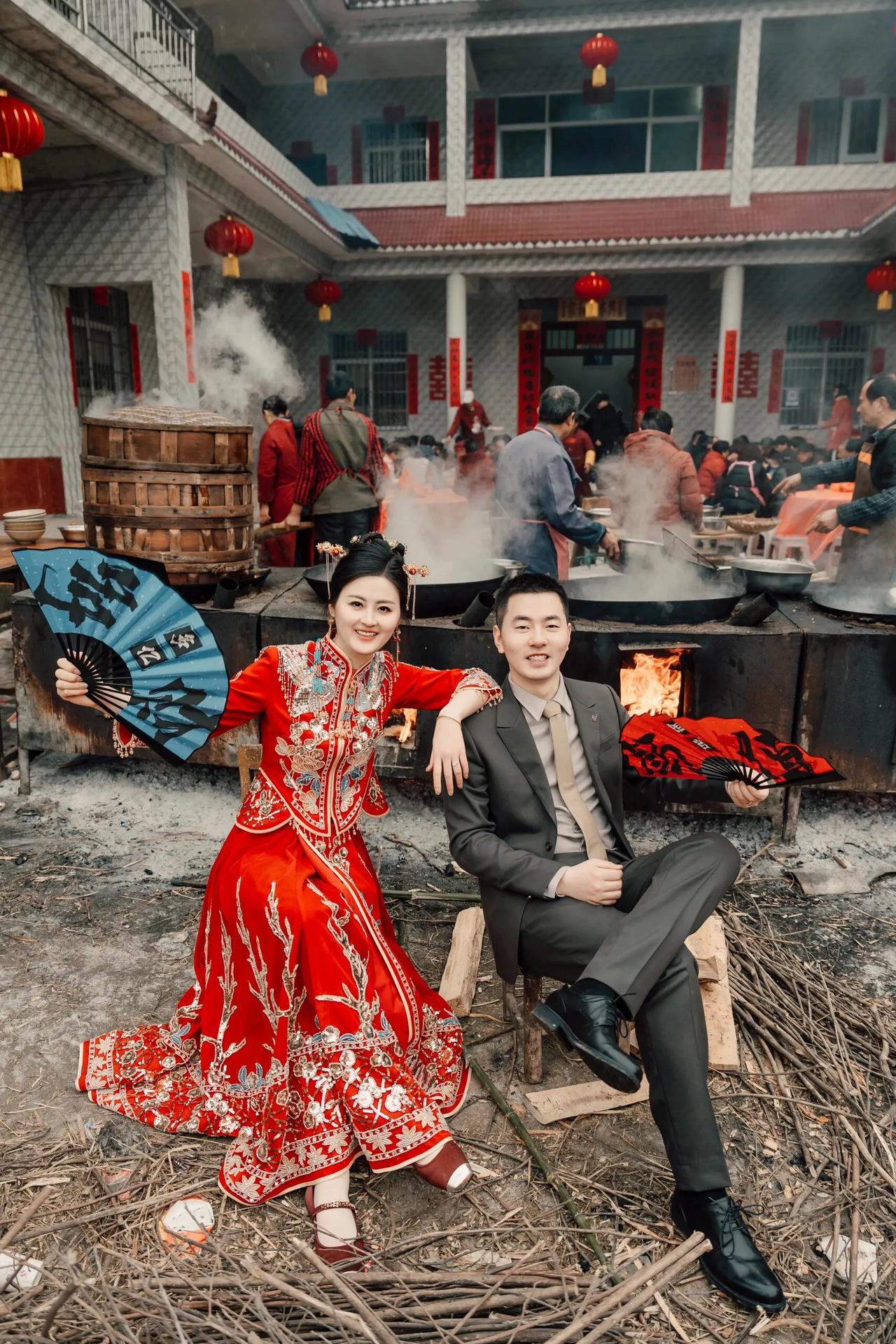 农村婚礼这样拍，照样能出高级大片！

刚刷到这一组农村婚礼大片，感觉比那些千篇一