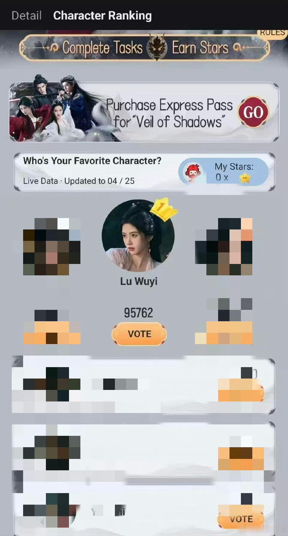 鞠婧祎露芜衣在优酷国际版上的热度也好高，是角色热度第一，不愧是鞠婧祎，在哪儿都这