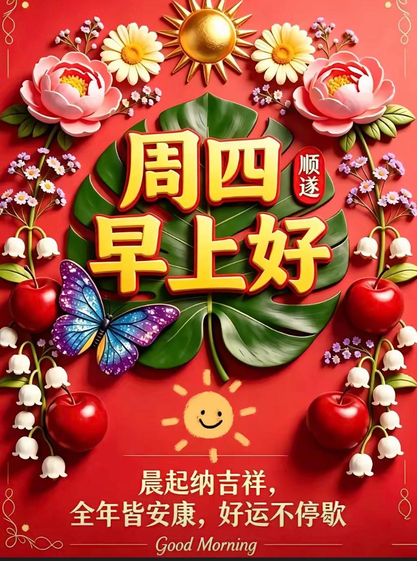 🌺2026./6.11.朝夕顺遂.夏日清欢🌺

🌈☀️晨光漫遍山野阡陌，清