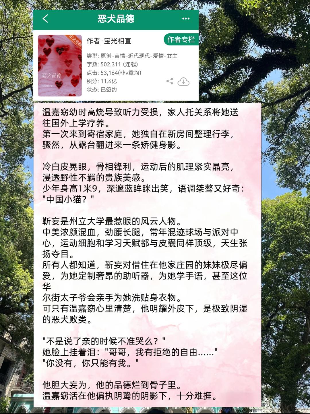 斯文败类混血坏种×听障乖乖女，她逃他追！