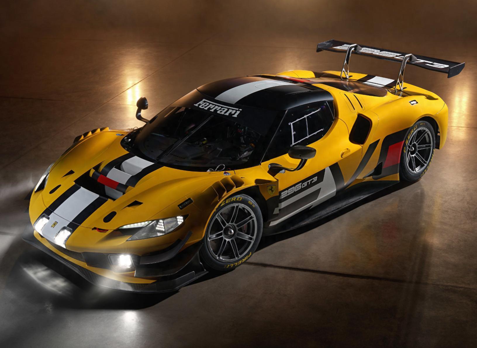 法拉利296 GT3 Evo官图，外观很战斗[喵喵]优化空气动力学设计增加额外风