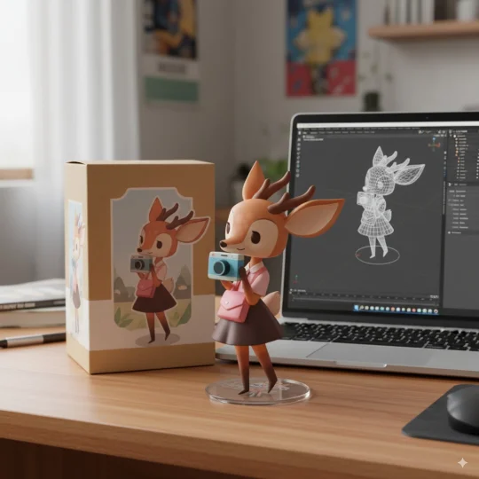 手搓的ip终于收到了3D手办！！！