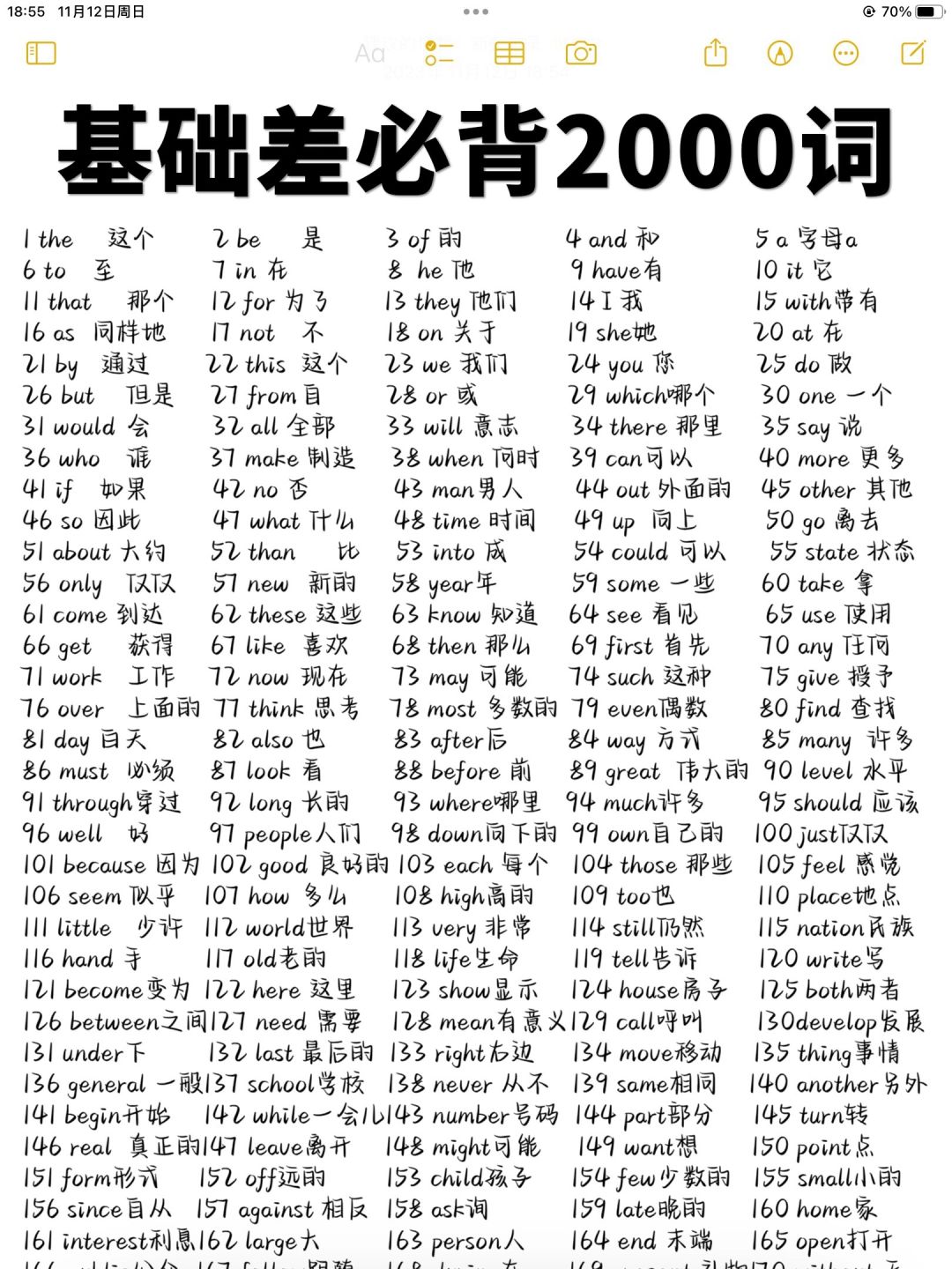 7天背完！词汇量暴涨🔥2000个核心考纲单词！