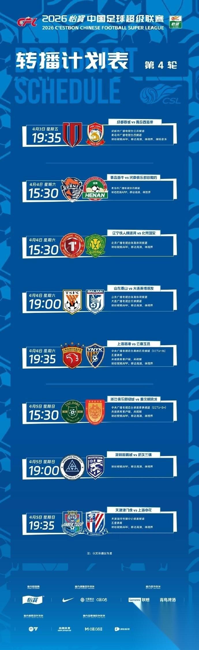 中超再开战，4月3日第一场！
国际比赛日结束，4月1日，中国男足国家队在上海就地