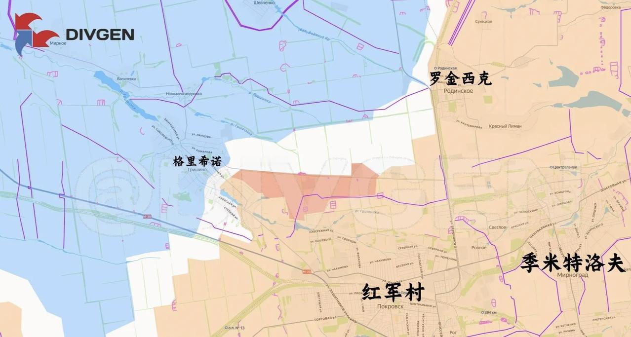 不知不觉，红军城和季米特洛夫都已经在俄军身后比较远的地方了。现在俄军中部集群的任