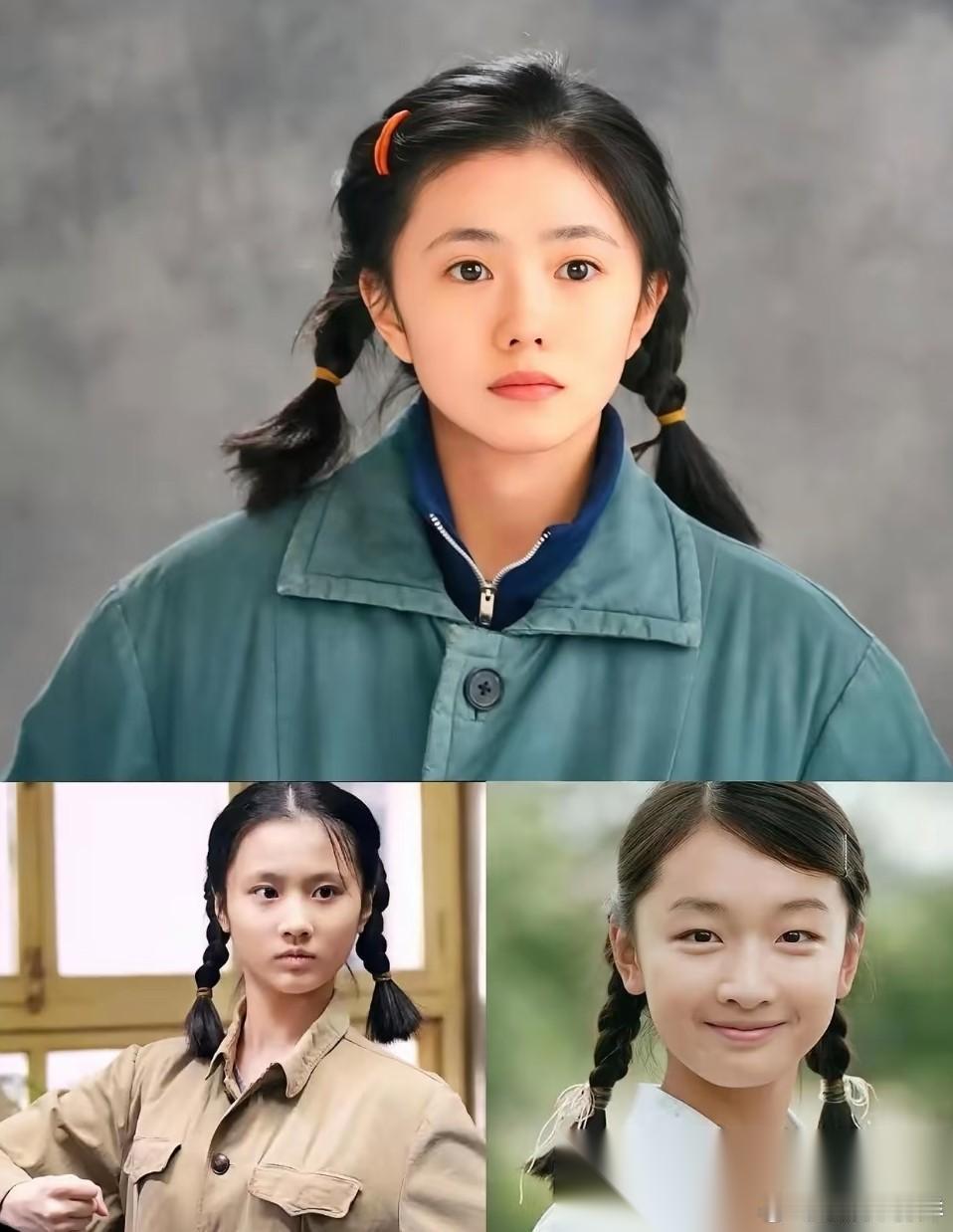 翻看历代谋女郎，能发现一个很有意思的特征，她们几乎都格外适配双麻花辫造型。周冬雨