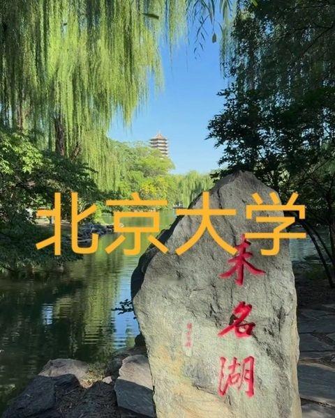 校内人文与自然交融，未名湖碧波荡漾，博雅塔巍然矗立，二者相映成趣，是校园标志景观