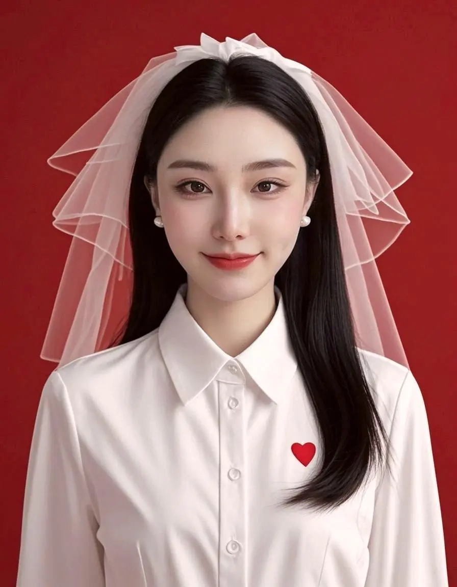 红心简约人像