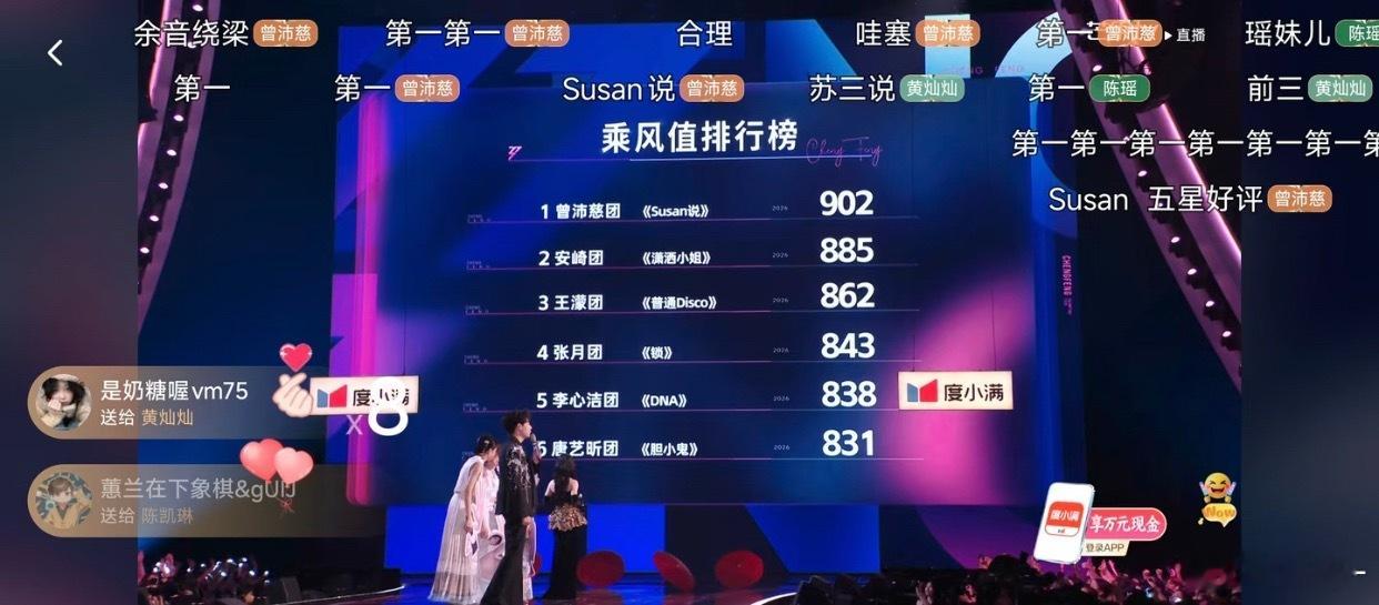 感觉浪姐这季也没多辉煌，瘦死骆驼比马大倒是真的 