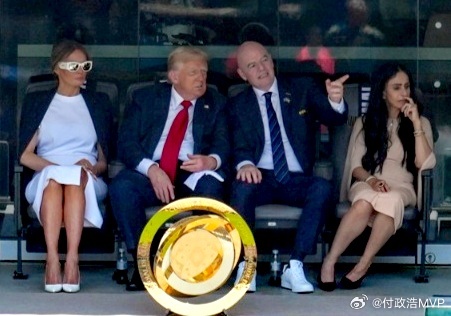 国际足联主席因凡蒂诺发文表示，特朗普欢迎伊朗在美国参加世界杯 。近日，因凡蒂诺与