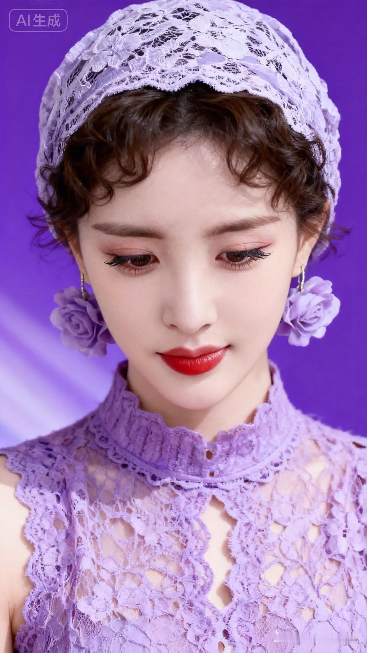 紫色蕾丝的浪漫，复古优雅，尽显女性魅力！💜💜💜