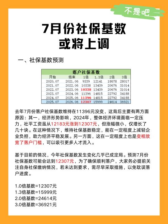 注意！2025年上海落户社保基数肯定会上调！