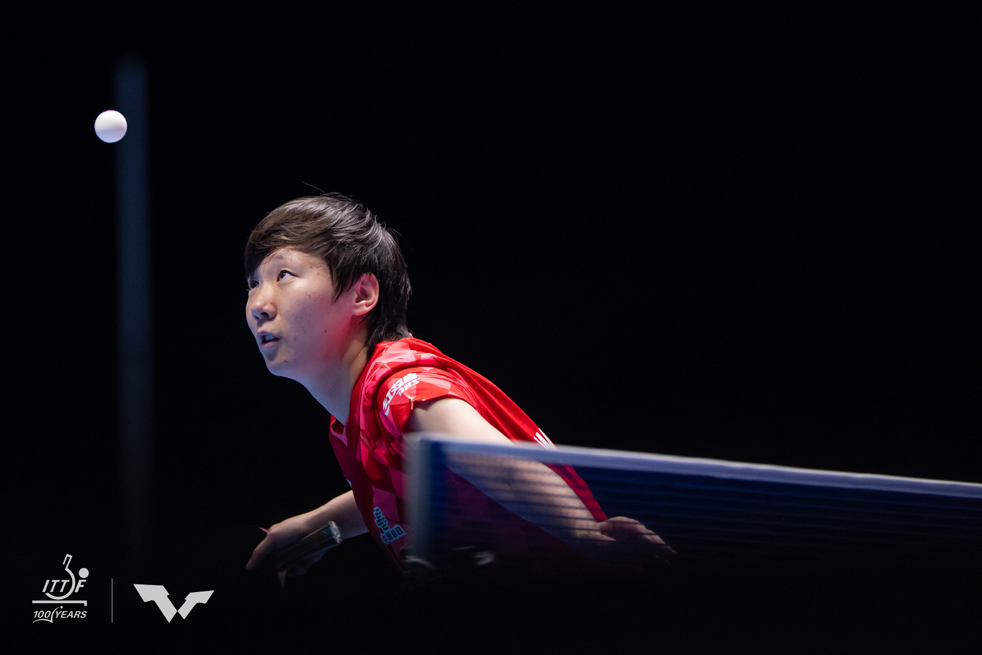 伦敦世乒赛团体赛  王曼昱‪加油‬ 赛场一隅·图片九·决赛©️ittf 