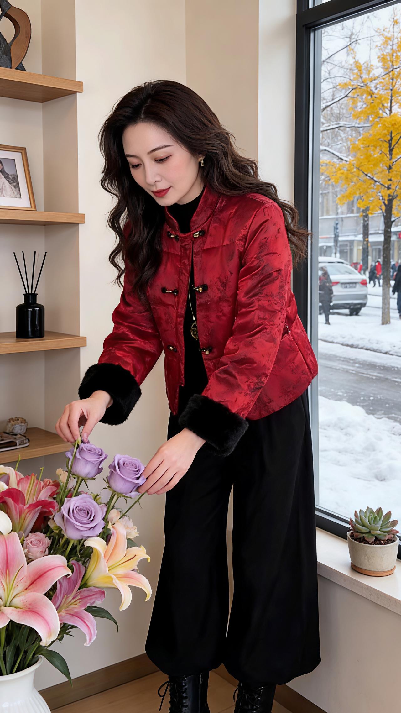 穿搭 过年穿什么 冬季搭配 新年穿搭 红色系