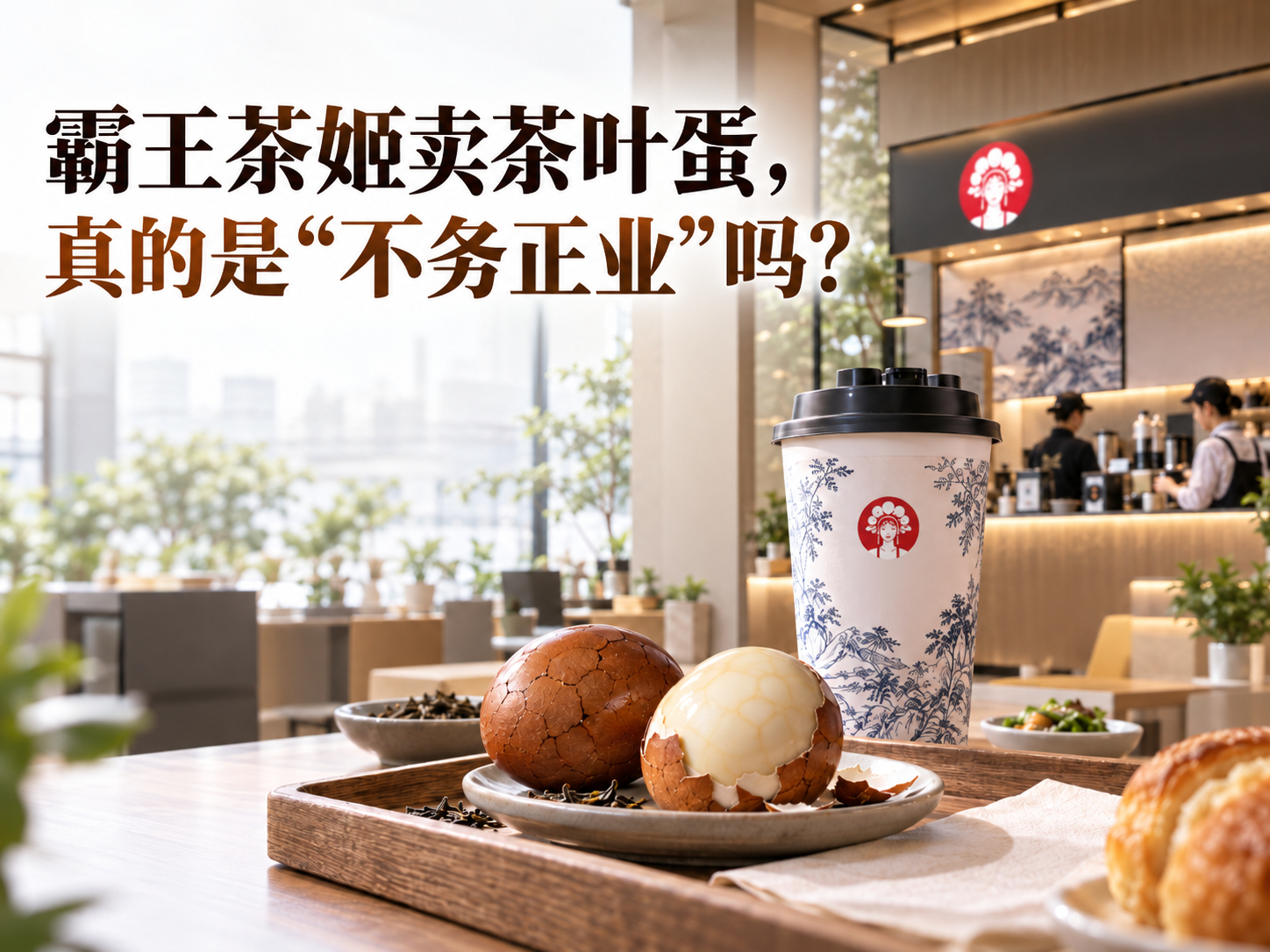 霸王茶姬卖茶叶蛋，真的是“不务正业”吗？我倒是觉得这个逻辑其实挺顺的。茶叶蛋本来