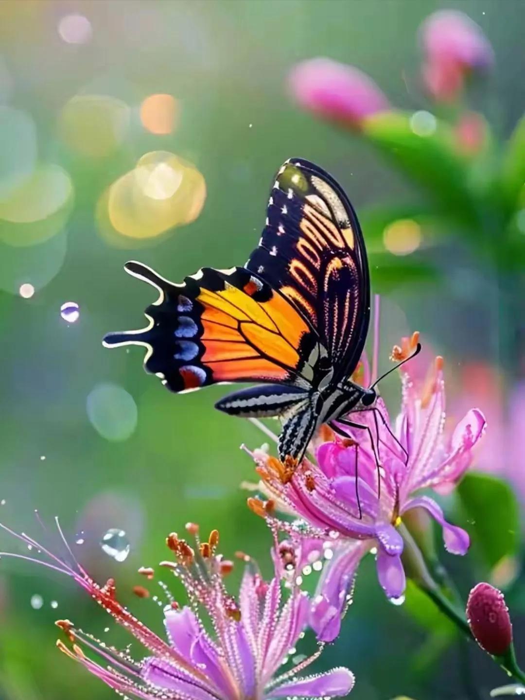 日丽佳景现
风和瑞气生
花红彩蝶舞
—————