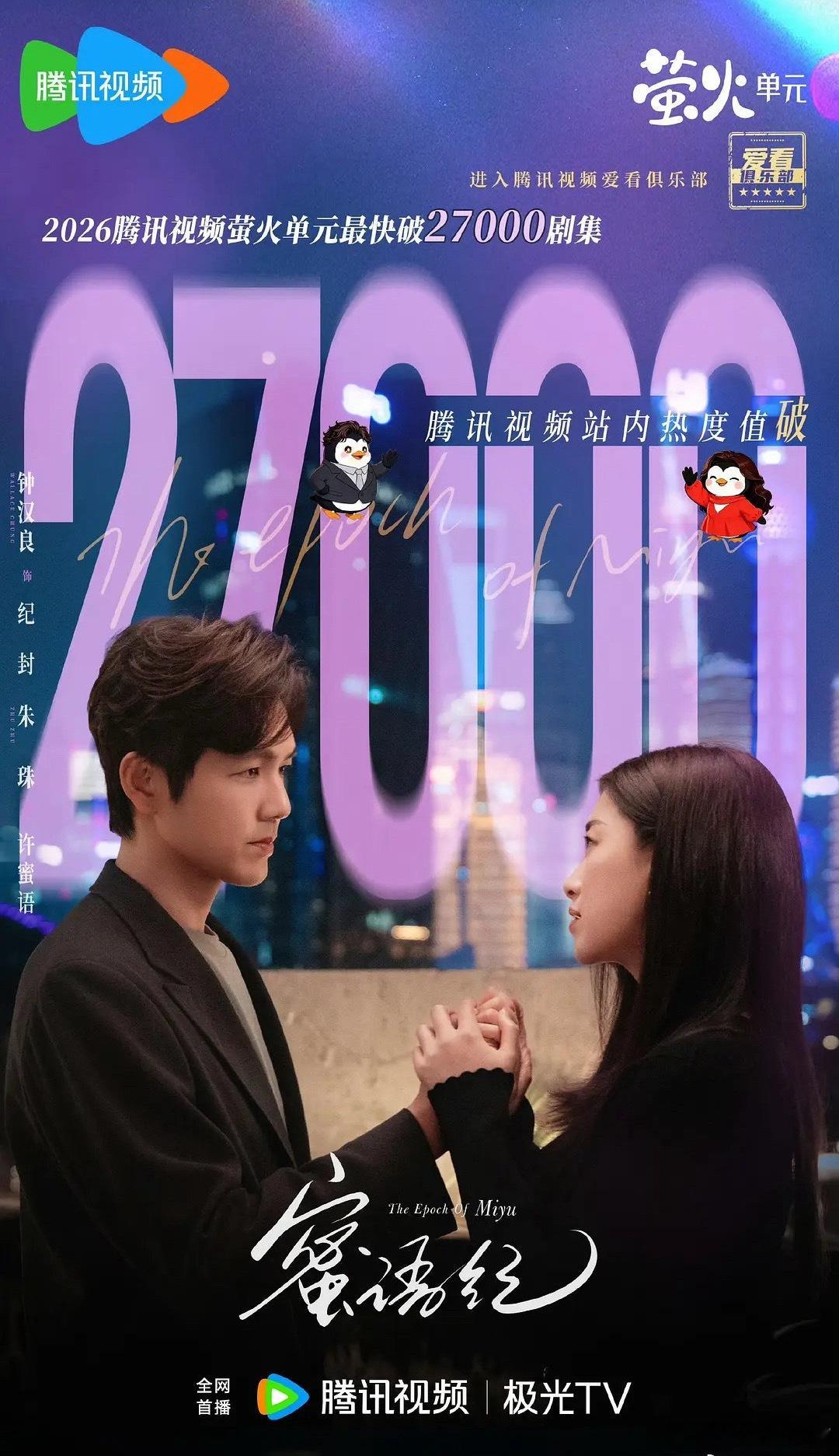 妈呀 蜜语纪热度破27000了，双平台联播➕上星分流都能有这成绩，确实很厉害 