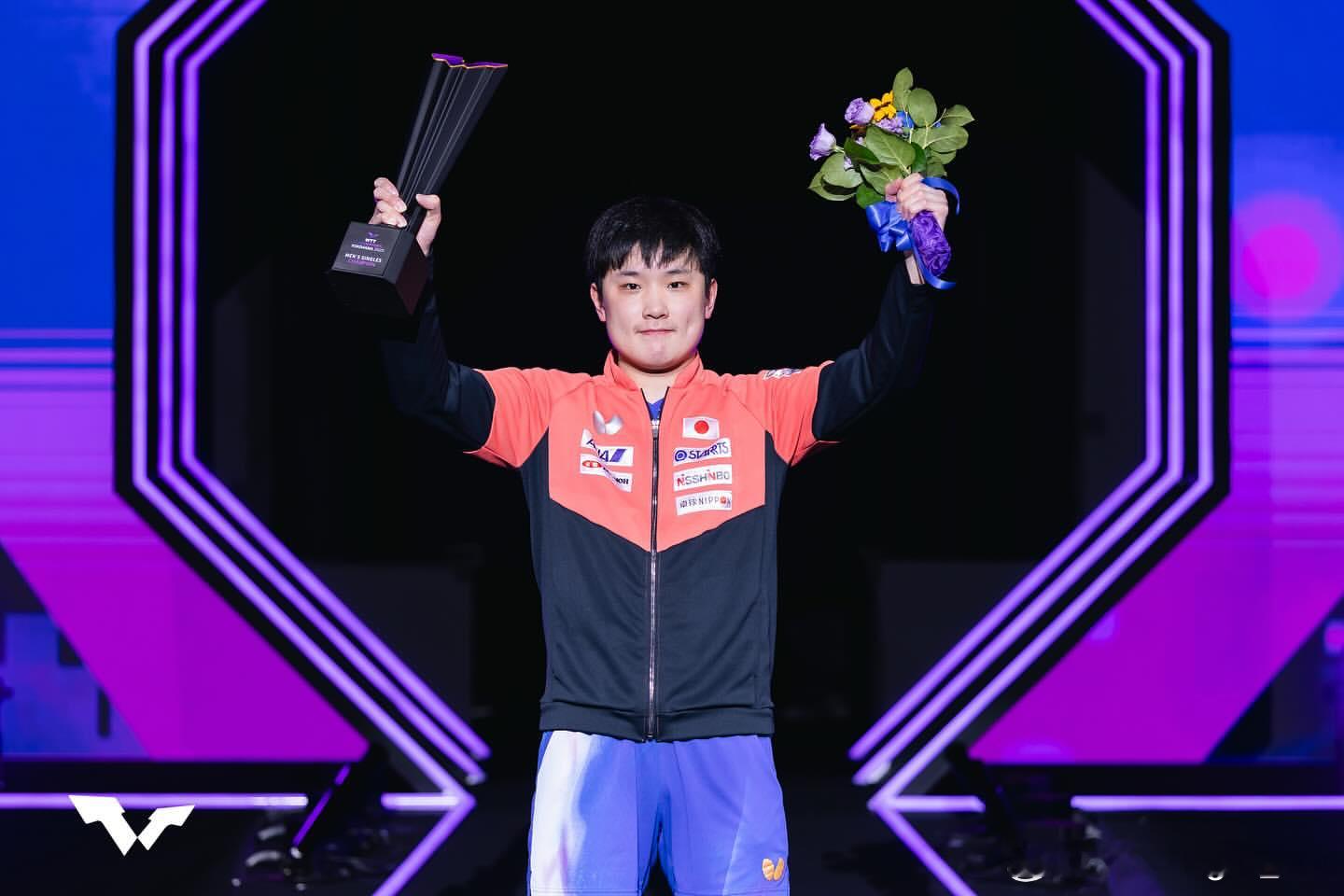 张本智和：WTT横滨冠军赛夺冠了🏆时隔3年夺冠，并且能在日本夺冠，真是感慨万千
