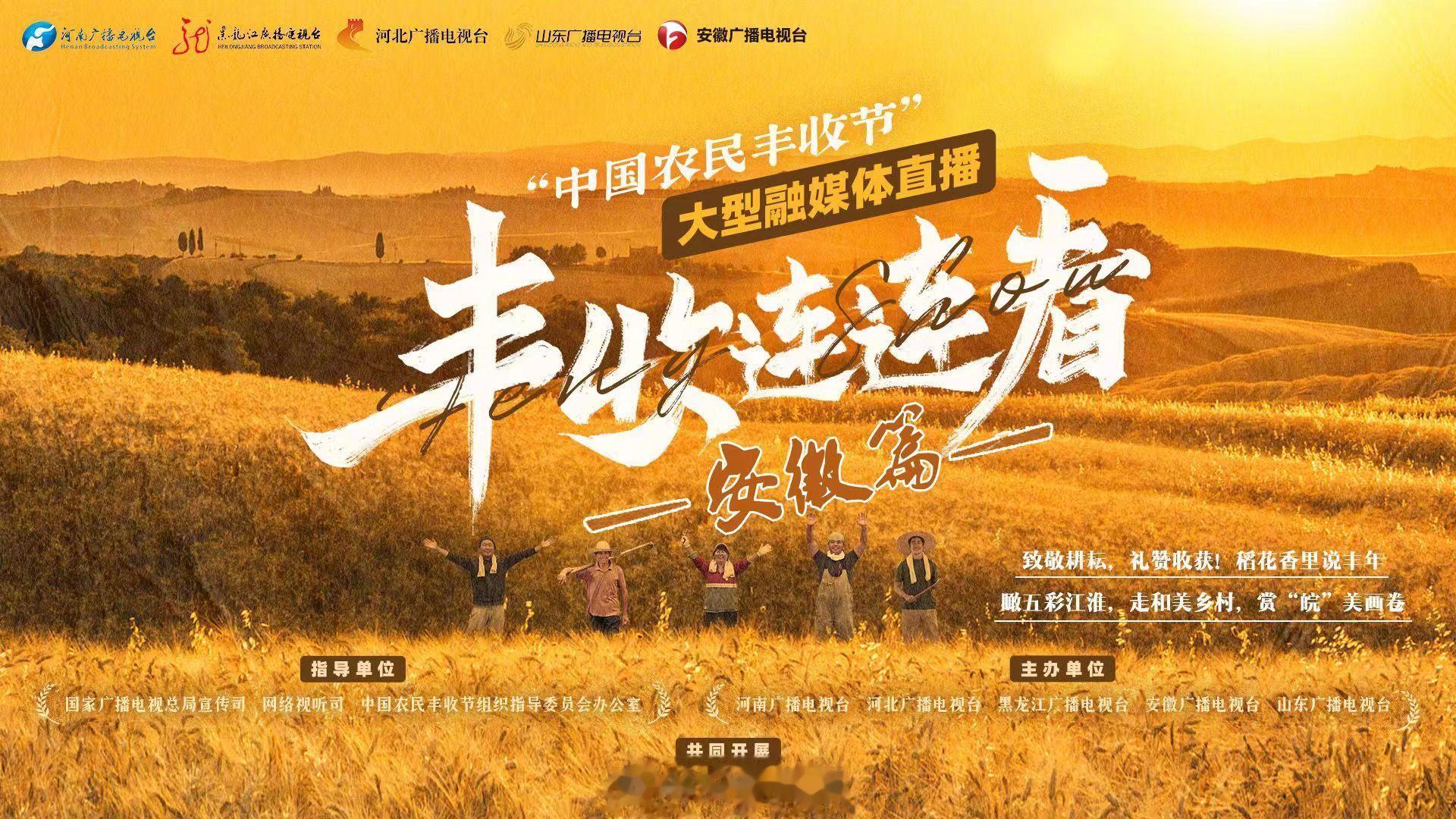 【致敬耕耘，礼赞收获！稻花香里说丰年。】 #丰收连连看·安徽篇# 瞰五彩江淮，走
