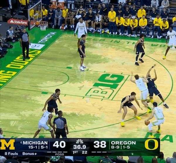 林葳今天这个背传是真帅海外中国球员  林葳NCAA半场11分