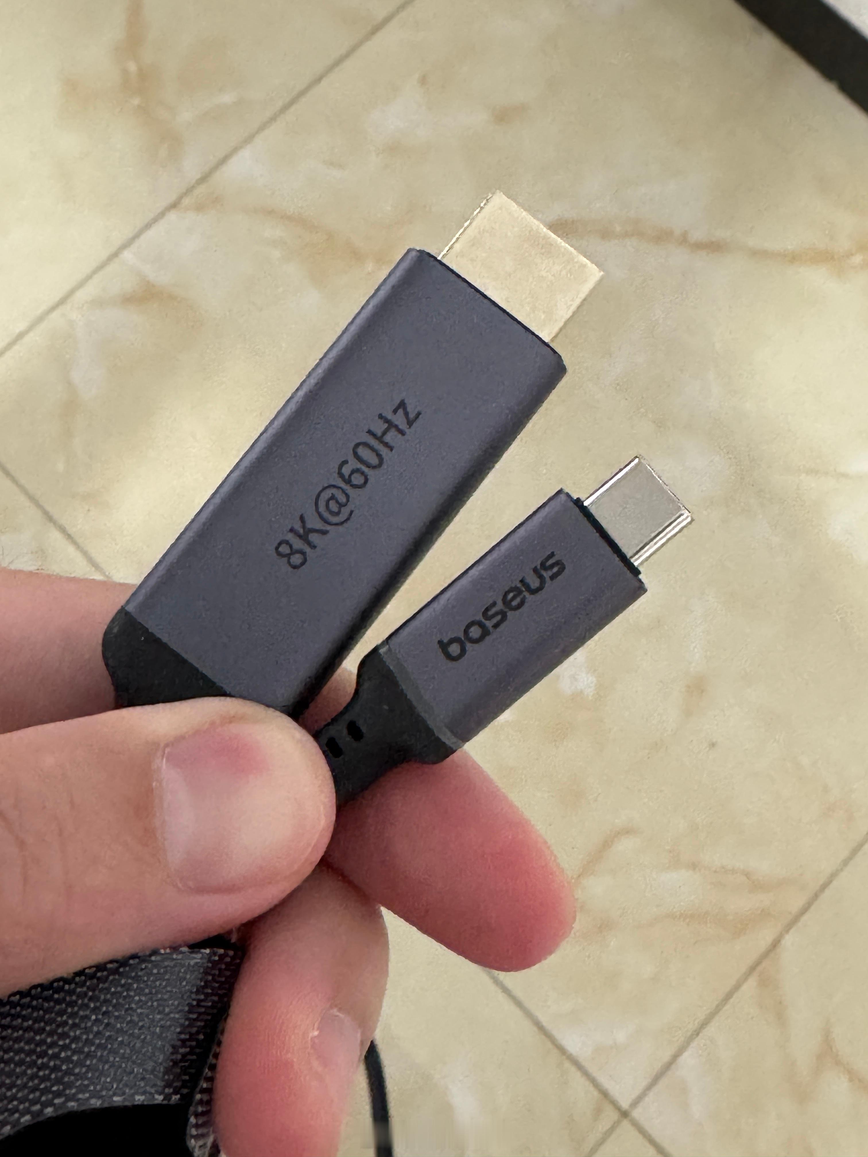 真没想到，一个为macbook的HDMI转Type C的8k60Hz线也能有这么