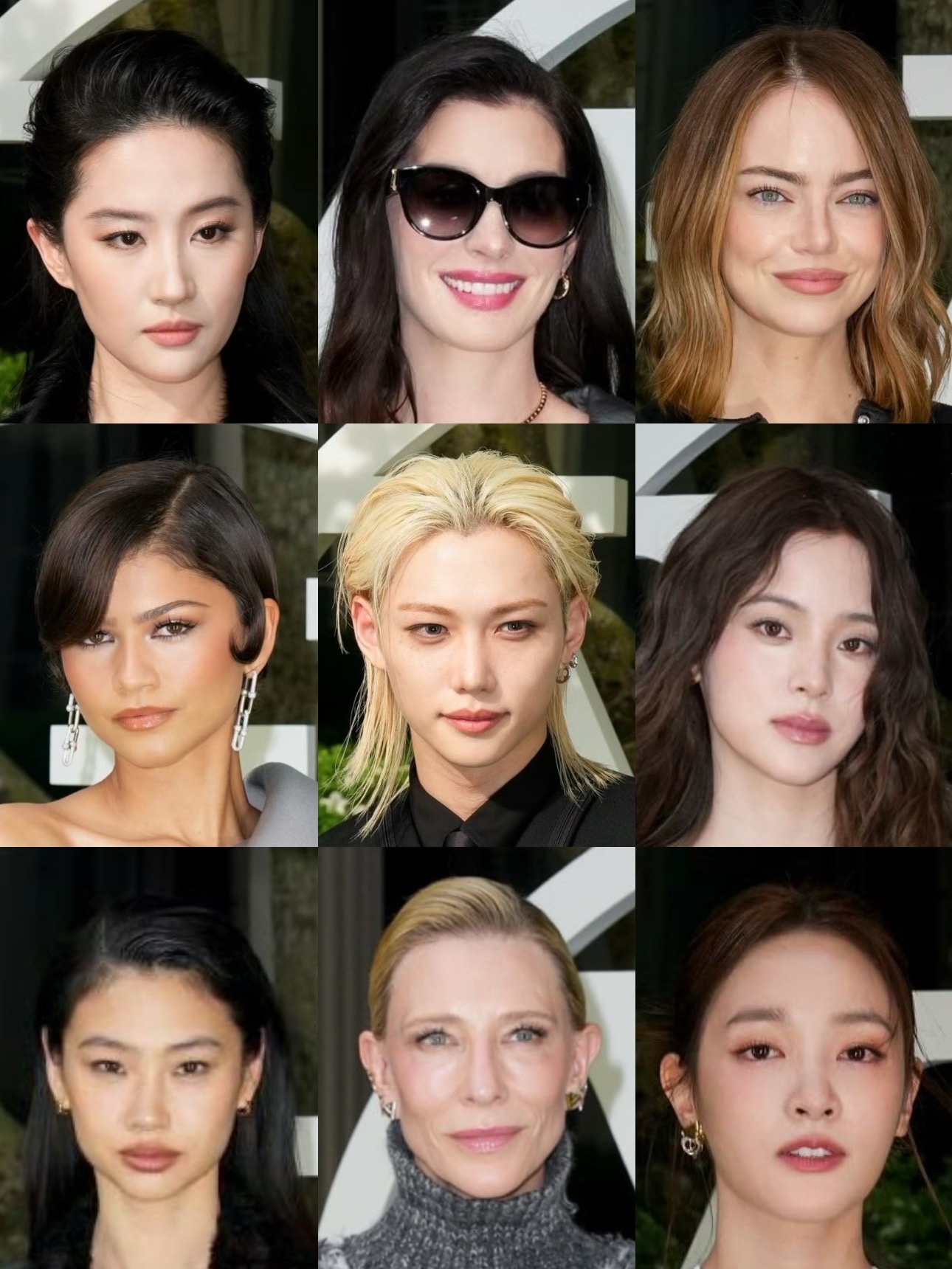 LV路易威登纽约大秀G社怼脸生图刘亦菲、Emma Stone、Anne Hath