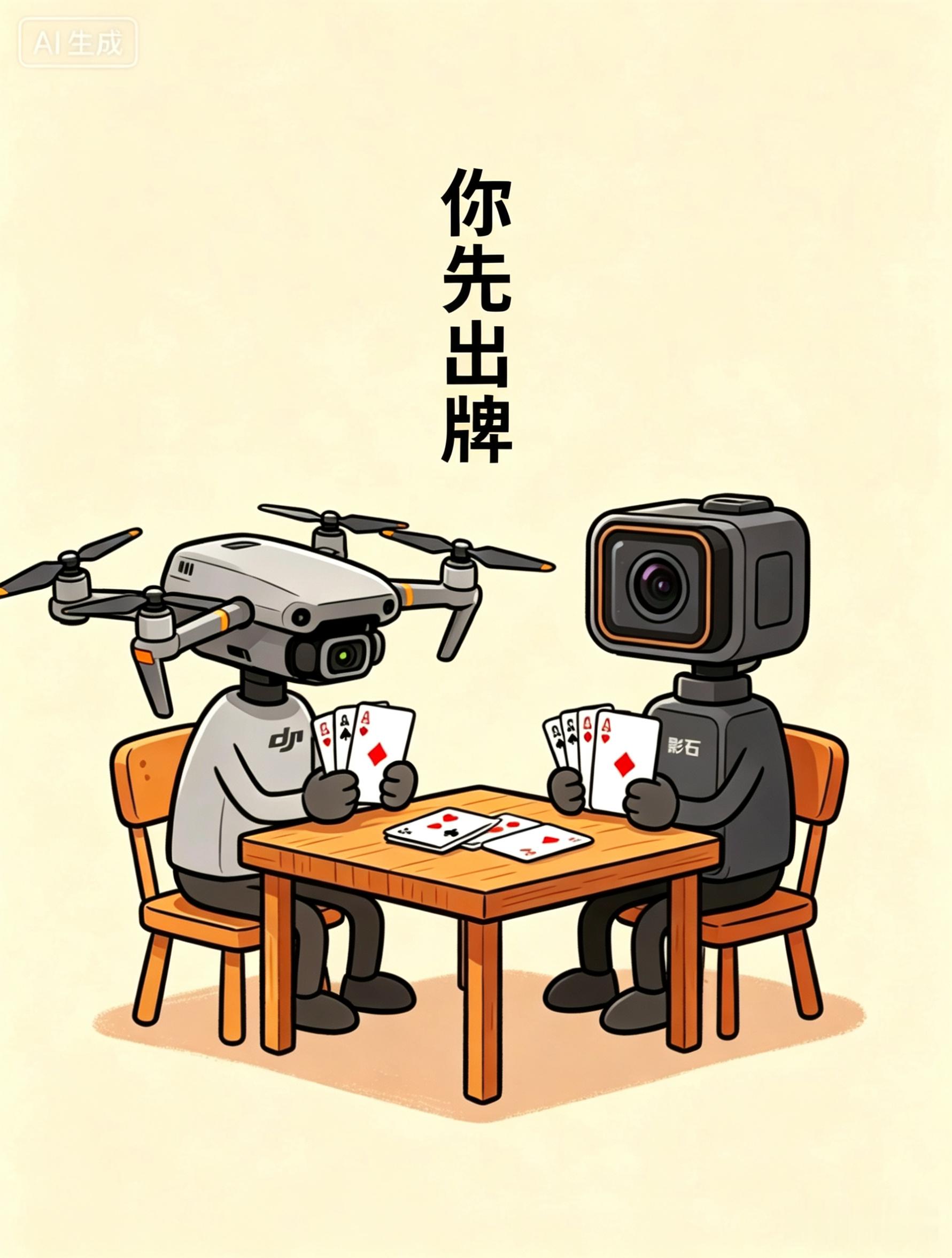 等等党快被大疆影石熬哭了 哈哈哈哈！两家都在等对方先出牌，但这样一直耗着也不是个