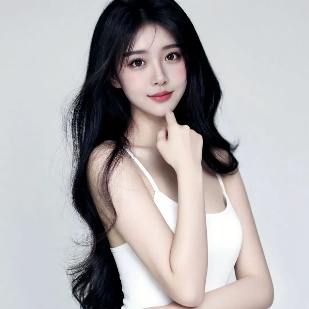 AI柔发指唇照 ai创作 原来ai写真可以这么美  谁拍谁好看 美出高级感