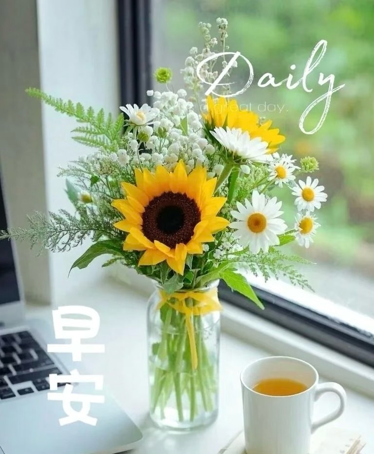 早上好☀️ 风有信，花不误，万事皆可期。 生活不必很惊艳，但要活得有温度， 认真