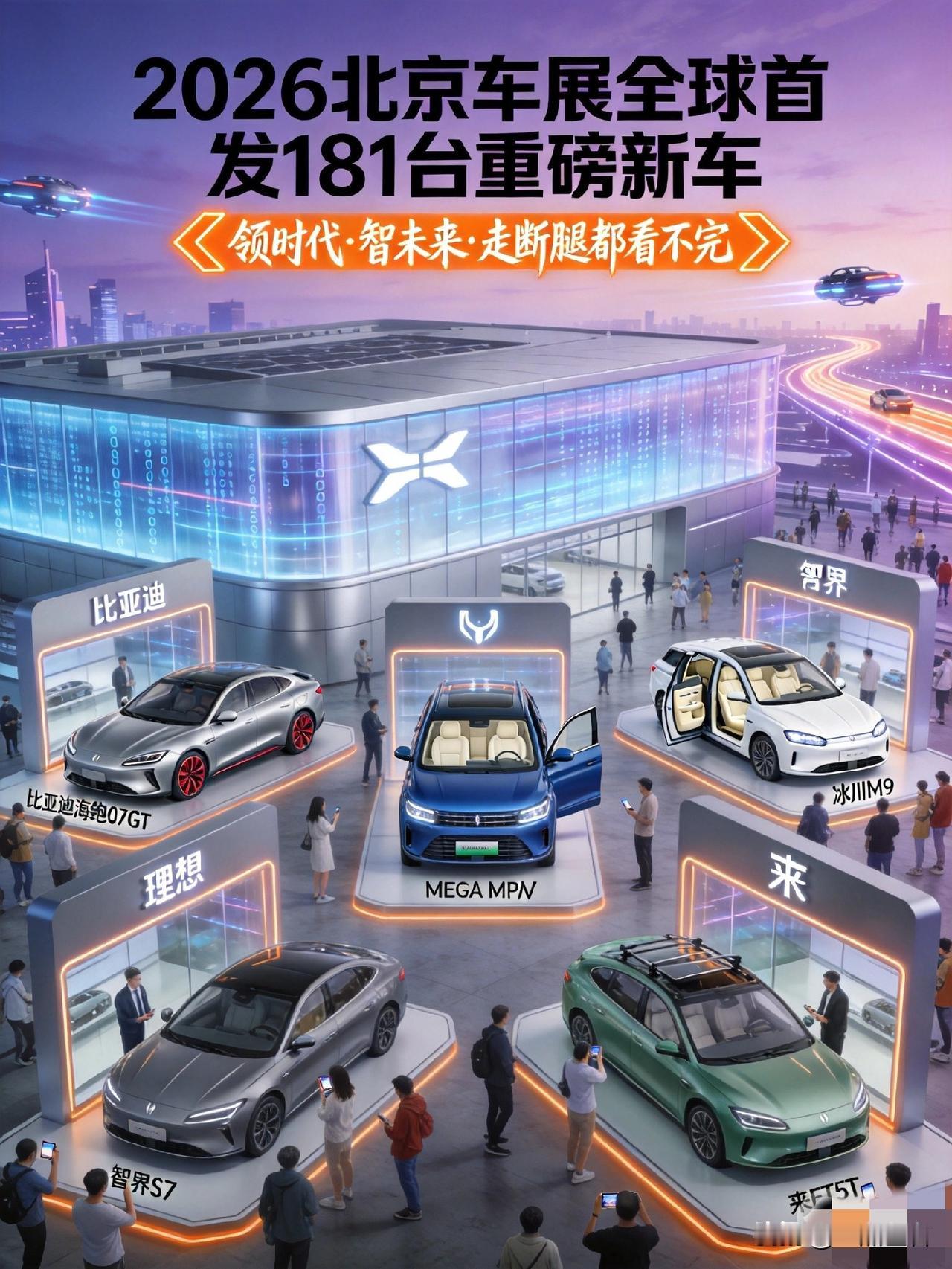 2小时后北京车展揭幕，181台首发车——大家都在看这些车

2小时后北京车展正式