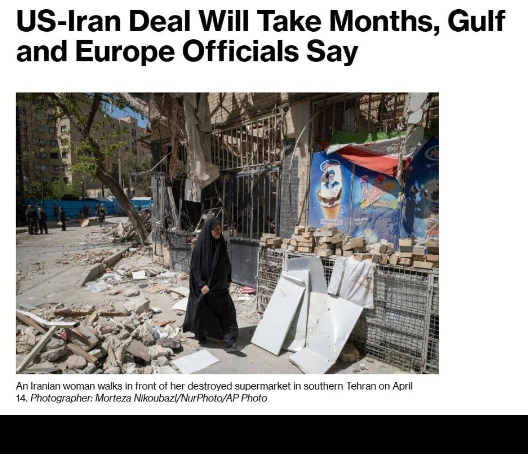 据彭博社报道，海湾国家和欧洲领导人认为美国与伊朗达成和平协议可能需要约六个月时间