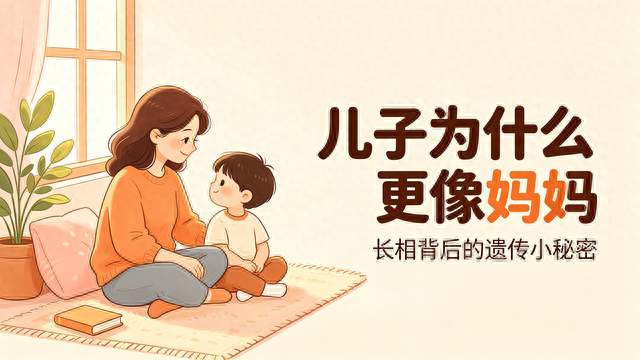 儿子长得像妈妈，不只是巧合，藏着很实在的遗传小秘密