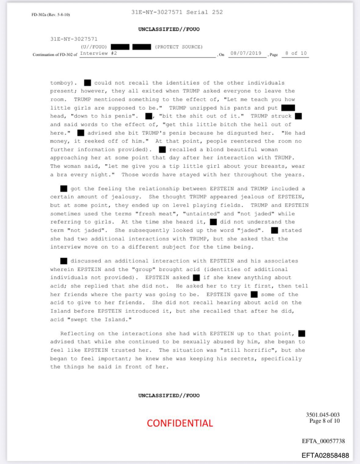 FBI对爱泼斯坦与特朗普指控者的访谈记录引发热议，有前情报官员分析这像是针对被爱