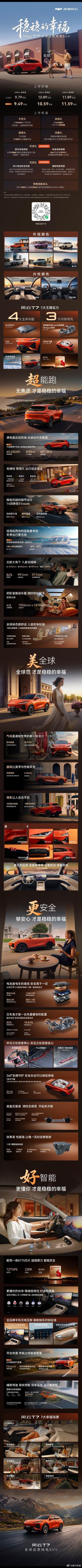 全球的品质 稳稳的幸福风云T7全球品质纯电SUV 抢先置换价9.49万起，9大上