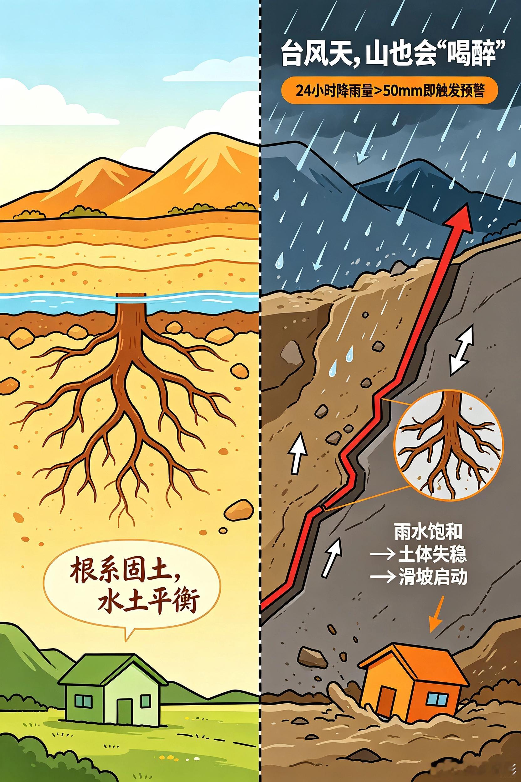 浙江长兴泥石流致1死3失联先省个流，暴雨红色预警早上6点多发布，泥石流6点30分