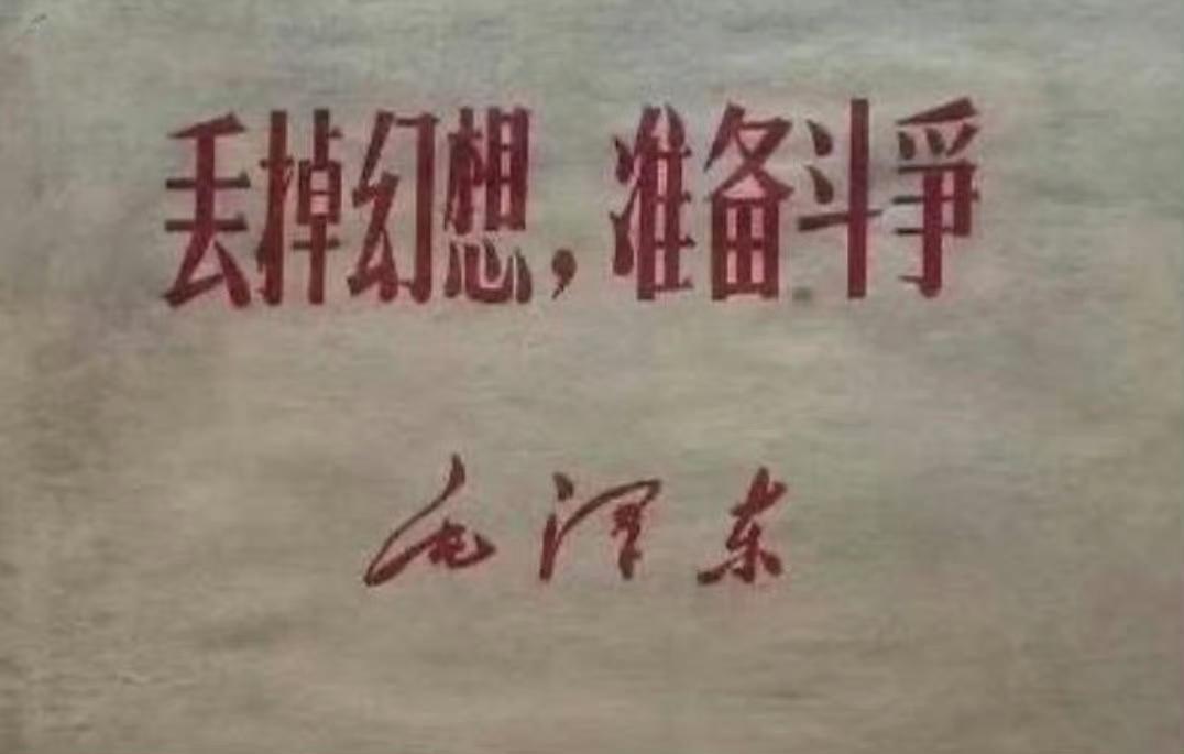 “丢掉幻想，准备斗争！”

这句话，就是毛主席从无数先烈的血迹中得出来的真理！