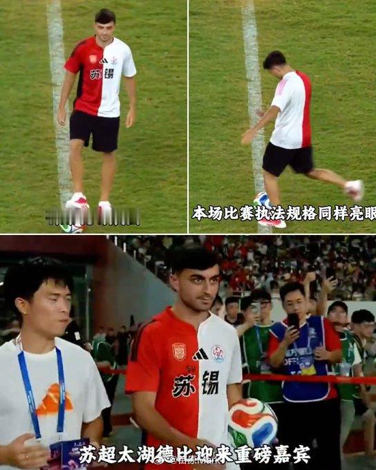 ESPN报道佩德里为苏超开球，外国球迷觉得挺新鲜——佩德里在中国度假？？？我很迷