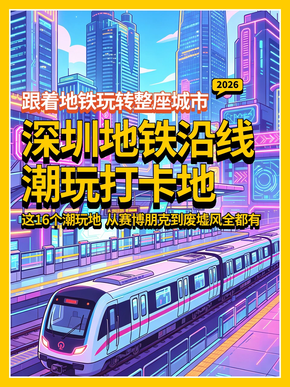 跟着地铁玩转整座城市🚇深圳潮玩打卡地