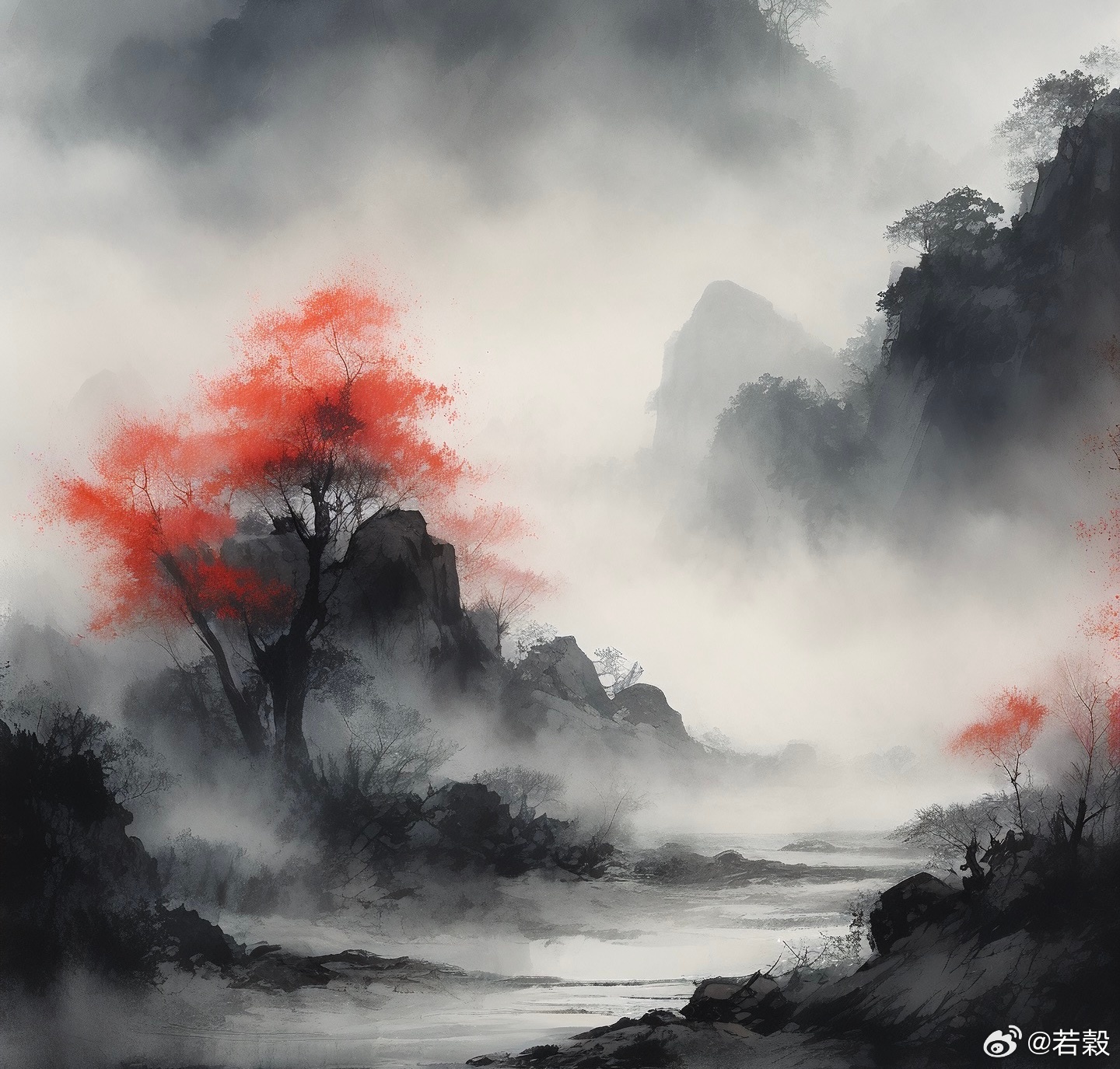 【犬吠】壬寅年夏月横看闲云三千尺，踏遍青山未老时。村前柴犬叫不止，远近声声报谁知