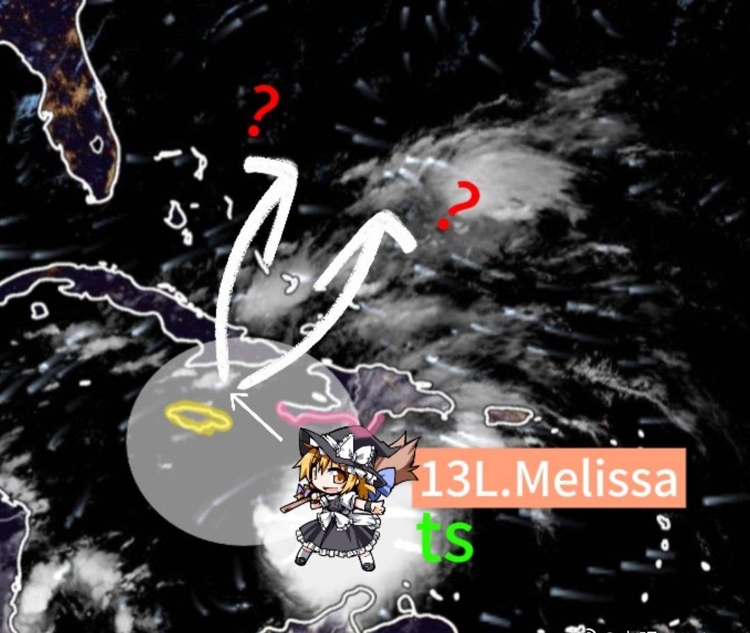 位于加勒比海的热带风暴Melissa这几天将会不断发展成型，FNV3和EPS很多