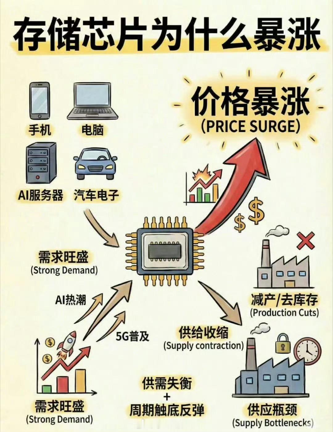 存储芯片又开始涨价了，这一轮可能和你印象里的“周期波动”不太一样。你可能还没感觉