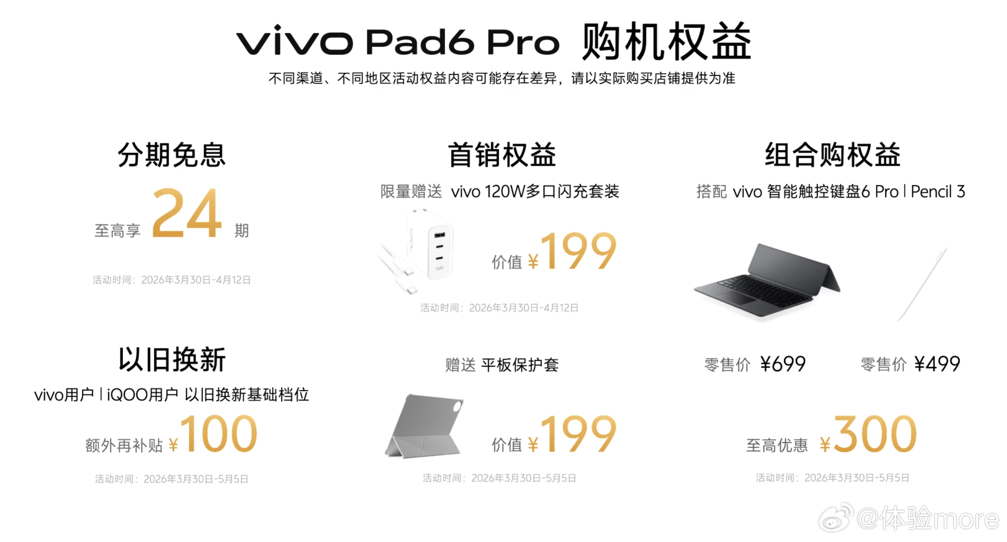 vivo Pad6 Pro价格出来了：8+256，4499，首销429912+2